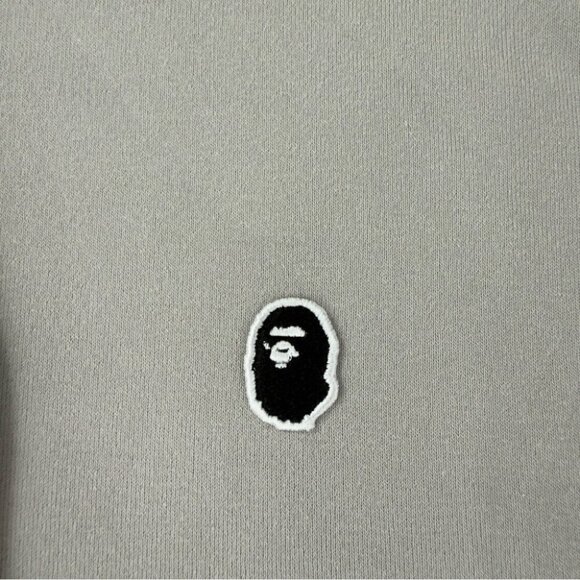 Bape A Bathing Ape Men's Size XL Ape Head One Point Pullover "Grey" 1J80 114 005 - Picture 11 of 16